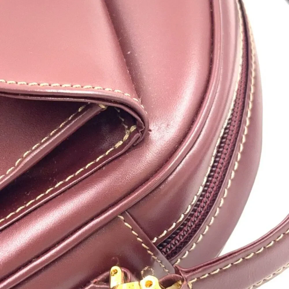 Cartier Pre-Owned Mast Line Leather Shoulder Bag